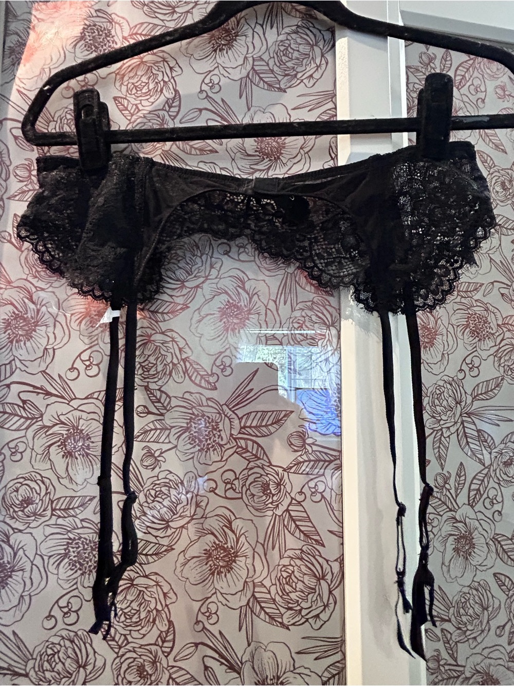 Black Lace Garter Belt - Women Intimates